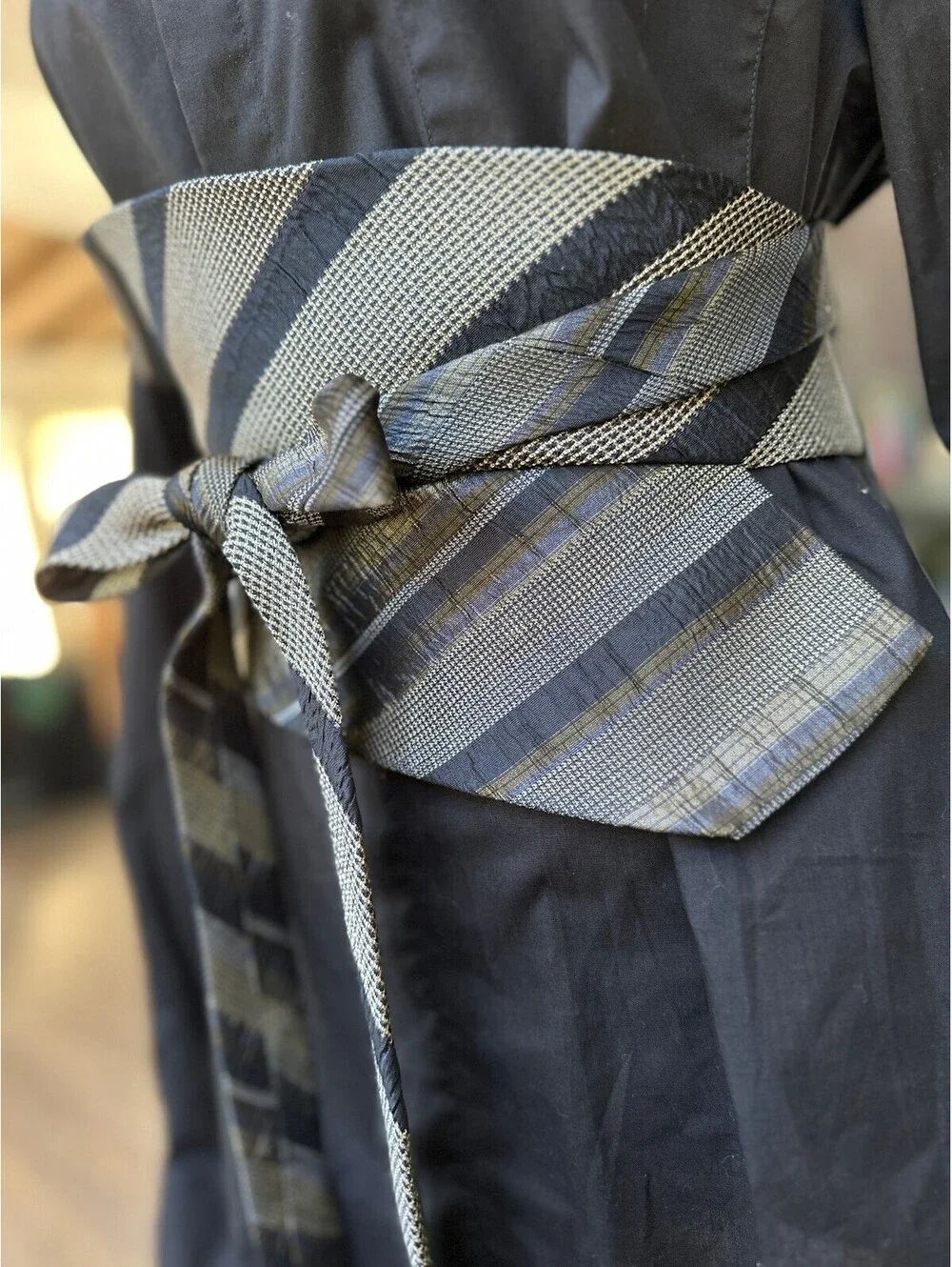 Upcycled Silk Obi Belt | Corset Wrap Style | OOAK | OS